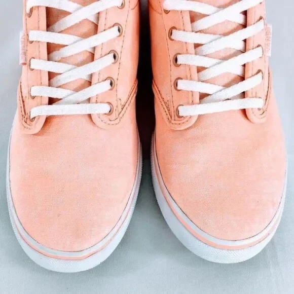 Vans Off the Wall Women Canvas Sneakers (TC9R) Classic C&L Era 59 in Peach Sz 8 - Picture 3 of 12